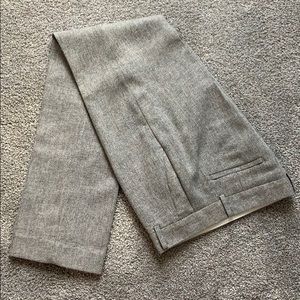 BR Gray wool blend trousers straight leg